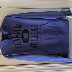 CHAMPION BRAND SIGNATURE MEN'S BLUE PULLOVER HOODIE JACKET SIZE SMALL